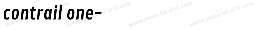 contrail one字体转换